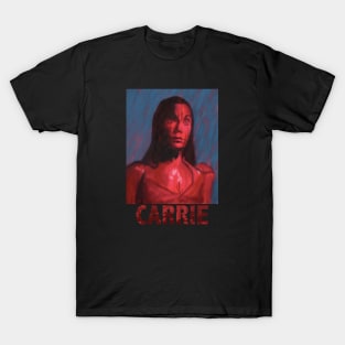 Carrie Digital Portrait- Text Design T-Shirt